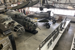 The hangar workshop area at the Warbirds of Glory Museum