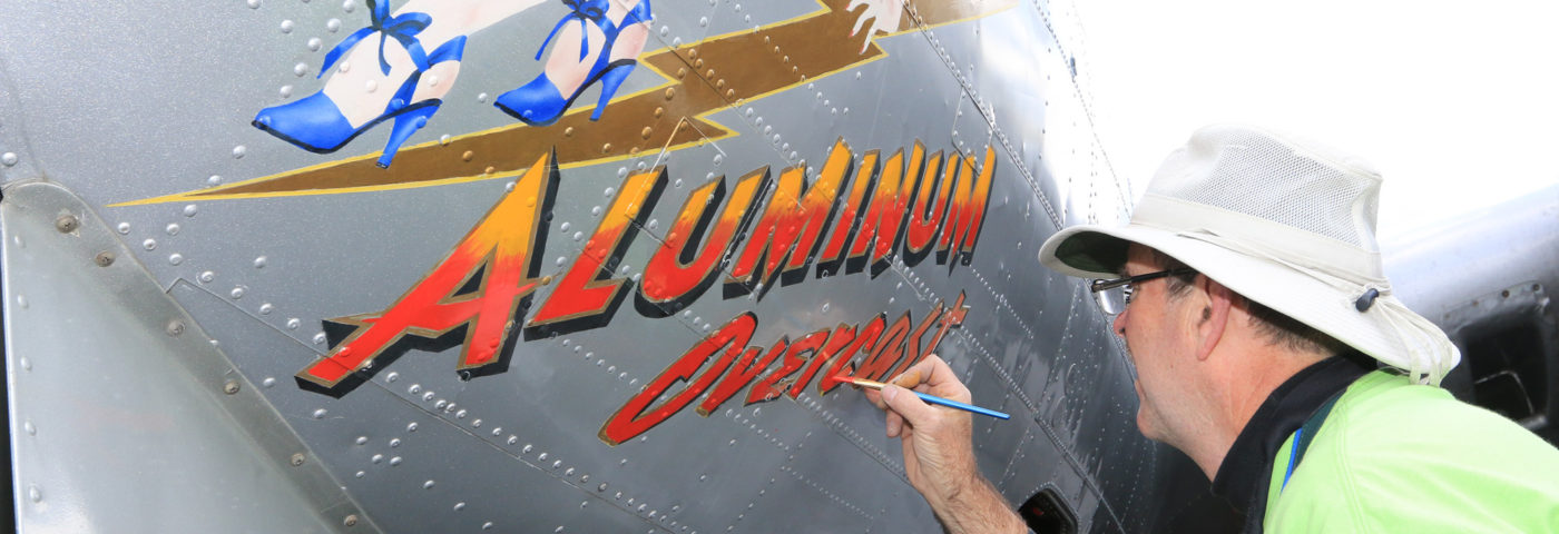 Artist John Stahr Restores Nose Art on EAA’s B-17