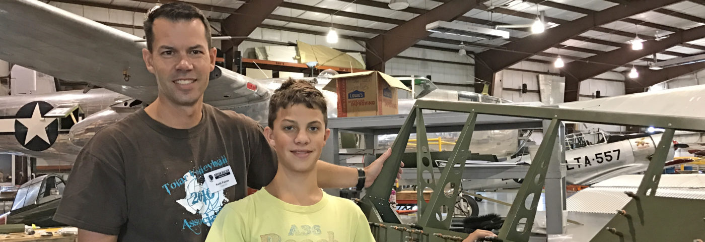Young Eagle Helps EAA Build AirCam