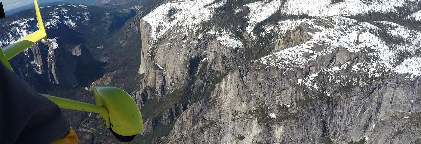 Flying the Yosemite Valley in an Open-Cockpit Gyroplane