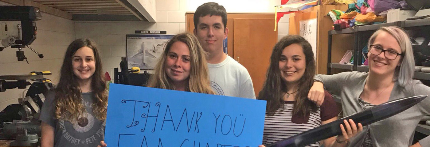 Chapter 175 Supports High School Rocket Team