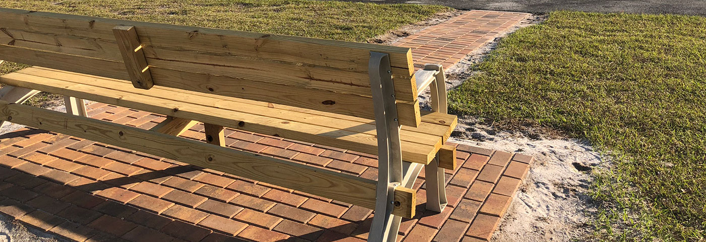 Chapter 1551 Builds Memorial Bench at Orlando Apopka Airport