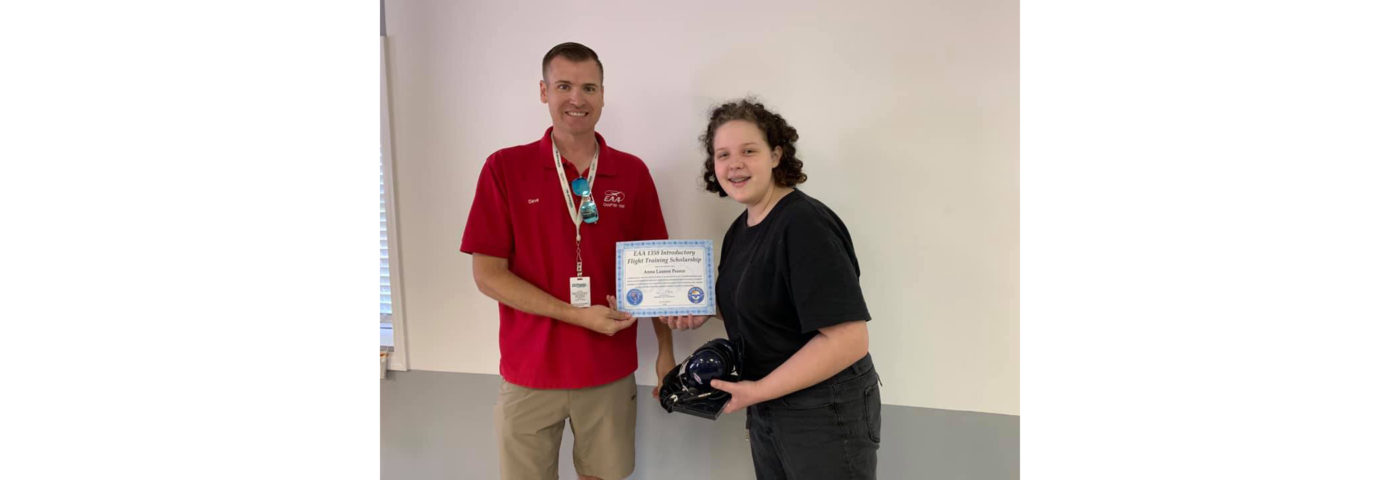 EAA Chapter 1358 Presents Two Flight Training Scholarships