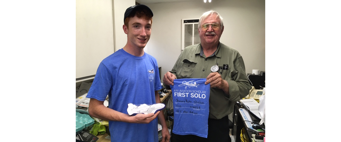 16-Year-Old Ray Scholar Solos in Ohio