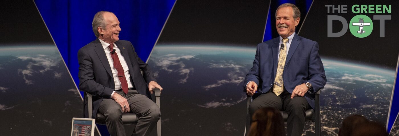 EAA’s The Green Dot — Robert “Hoot” Gibson and Charlie Precourt