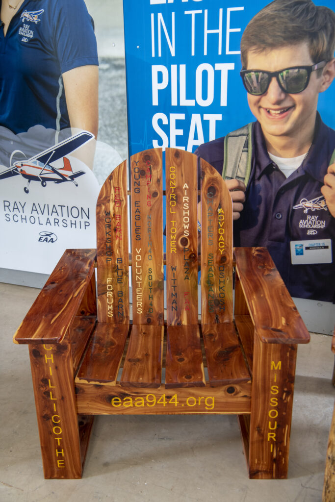 EAA Chapter 944 Custom Chair at AirVenture 2021