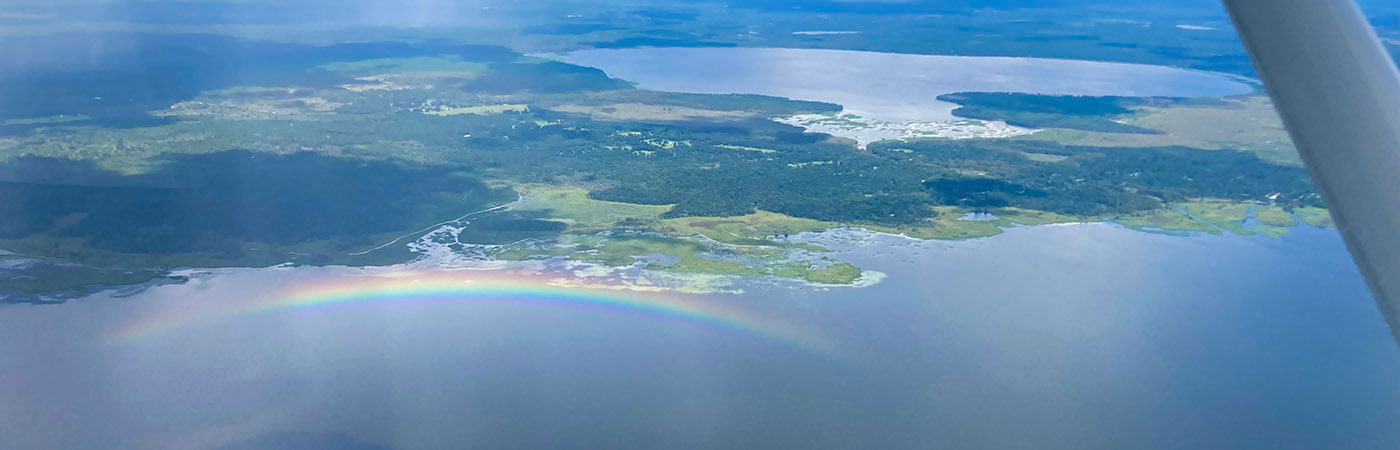 Looking Down on a Rainbow