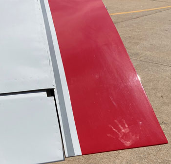 (This image was quite touching, a young child’s handprint)