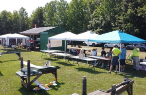 B&F camp at Helwig FIeld