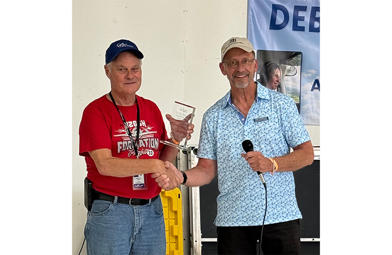 Photo caption: Larry Gaines (left) and the Foundation’s Chairman Mike Franceus