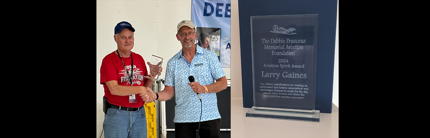 The Debbie Franceus Memorial Aviation Foundation Presents 2024 Aviation Spirit Award