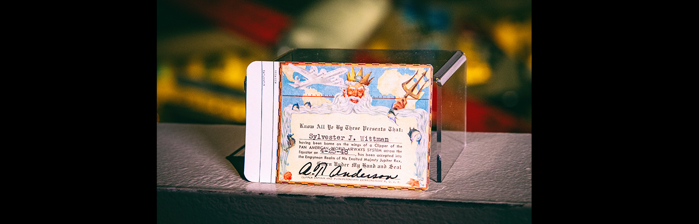 EAA’s Attic — Steve Wittman’s Pan Am Passenger Certificate