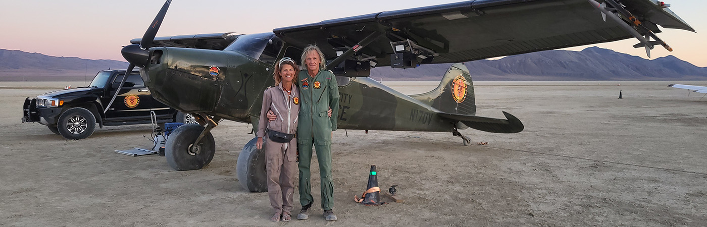 Aviation History Made: First FAA-Approved Aerial Laser Show Illuminates Desert Sky
