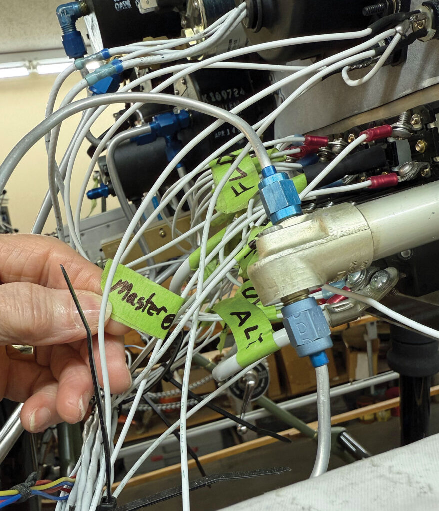 Avionic Cable Tag Getting Attached: Aircraft System Routings – Hangar Flying